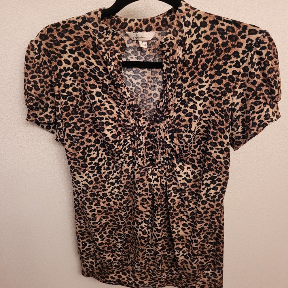 Leopard Print Blouse